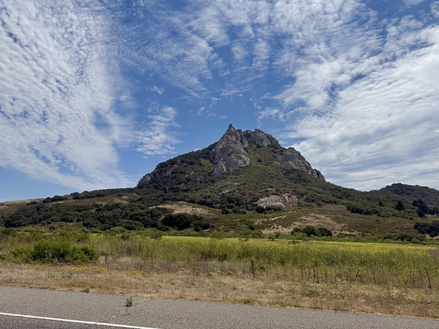 CA-1 Facing Hollister Peak