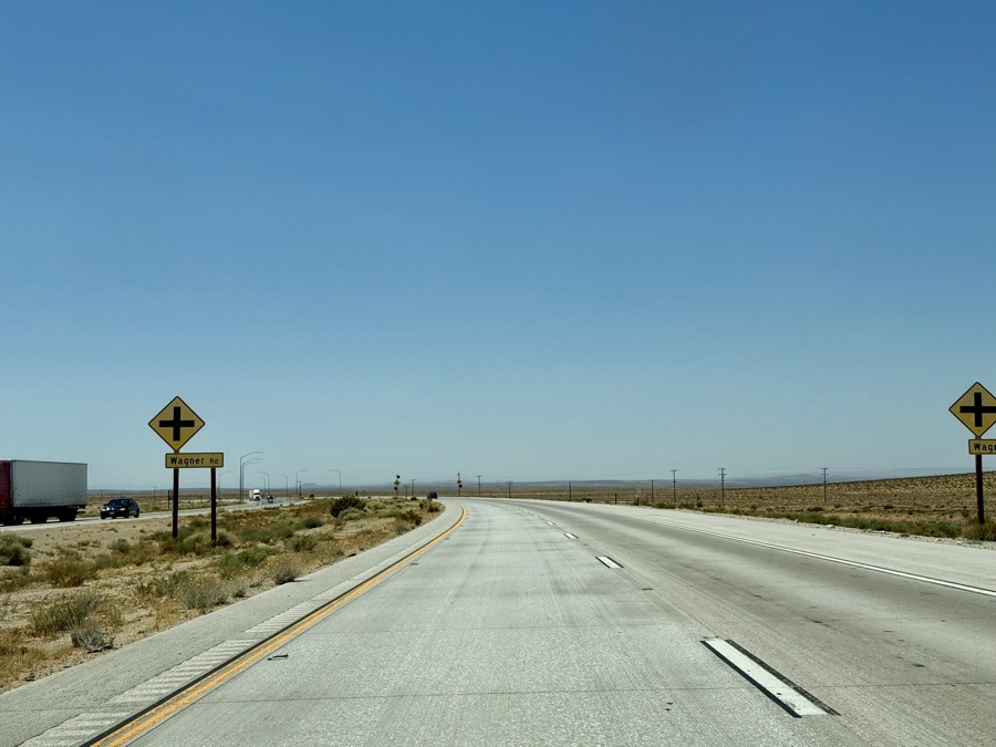 Photograph of CA-58 Hinkley — road trip view, July 22, 2026