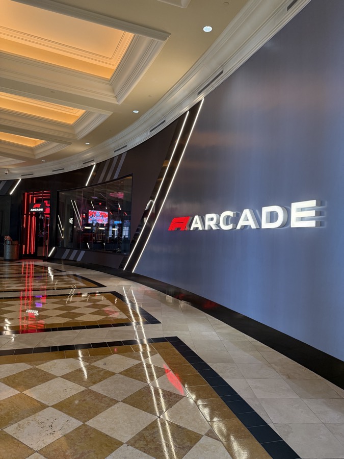 Photograph of F1 Arcade in The Forum Shops, Las Vegas, Nevada — landmark, July 21, 2026