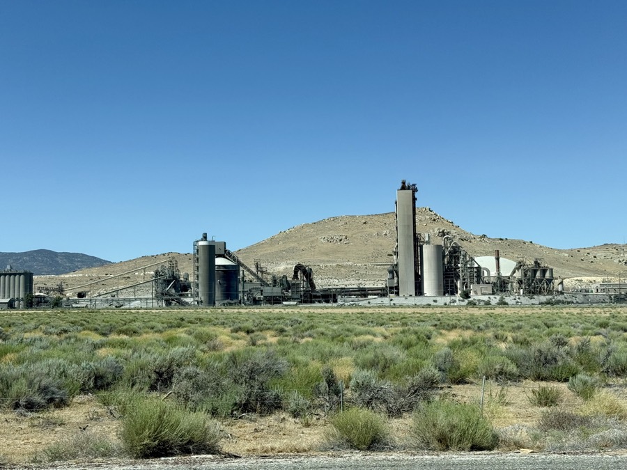 Photograph of Tehachapi Cement Factory, Tehachapi, California — road trip view, July 22, 2026