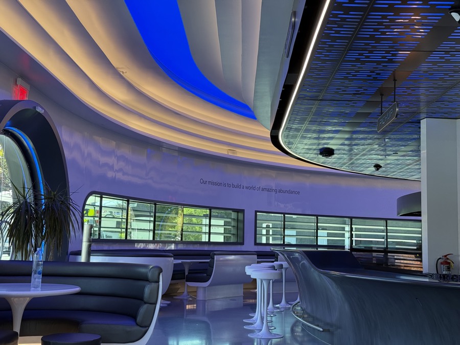 Tesla Diner Interior