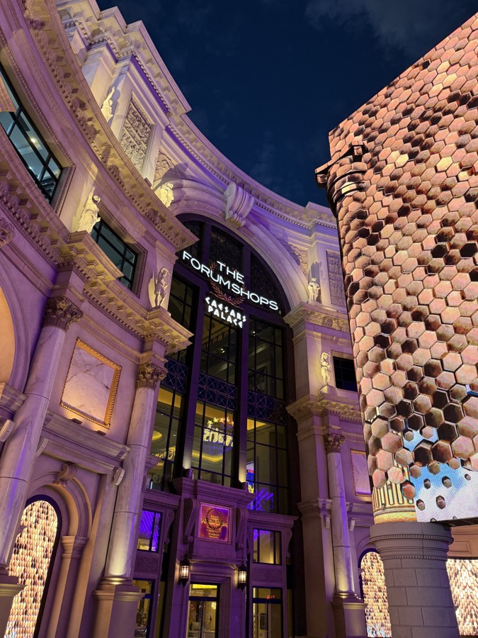 Photograph of The Forum Shops in Las Vegas, Nevada — travel photograph, July 21, 2026