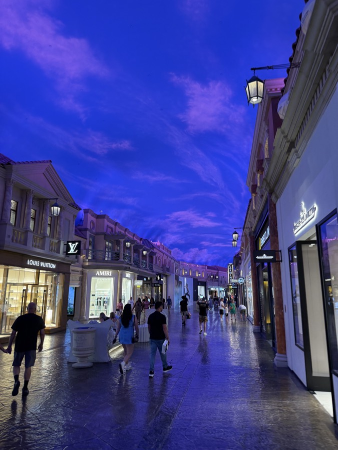 Photograph of The Forum Shops in Caesars Palace, Las Vegas, Nevada — travel photograph, July 21, 2026