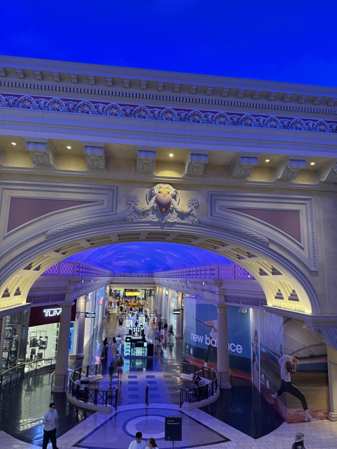 Photograph of The Forum Shops in Caesars Palace, Las Vegas, Nevada — travel photograph, July 21, 2026