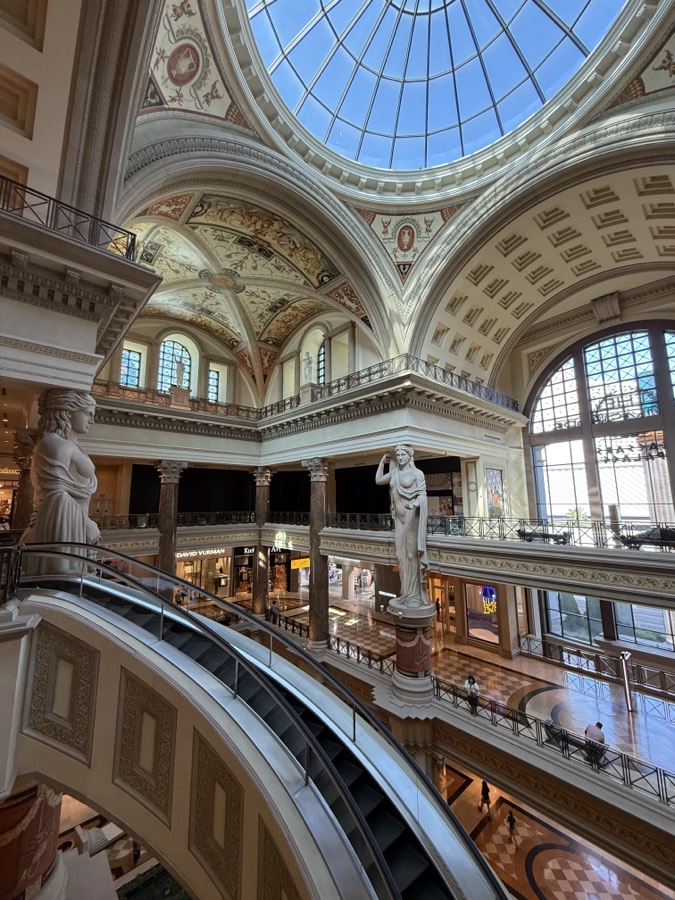Photograph of The Forum Shops in Caesars Palace, Las Vegas, Nevada — travel photograph, July 21, 2026