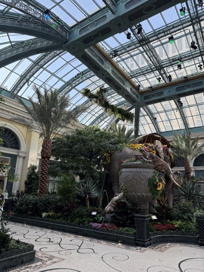 Photograph of The summer display at the Botanical Gardens in Bellagio, Las Vegas, Nevada — landmark, July 21, 2026